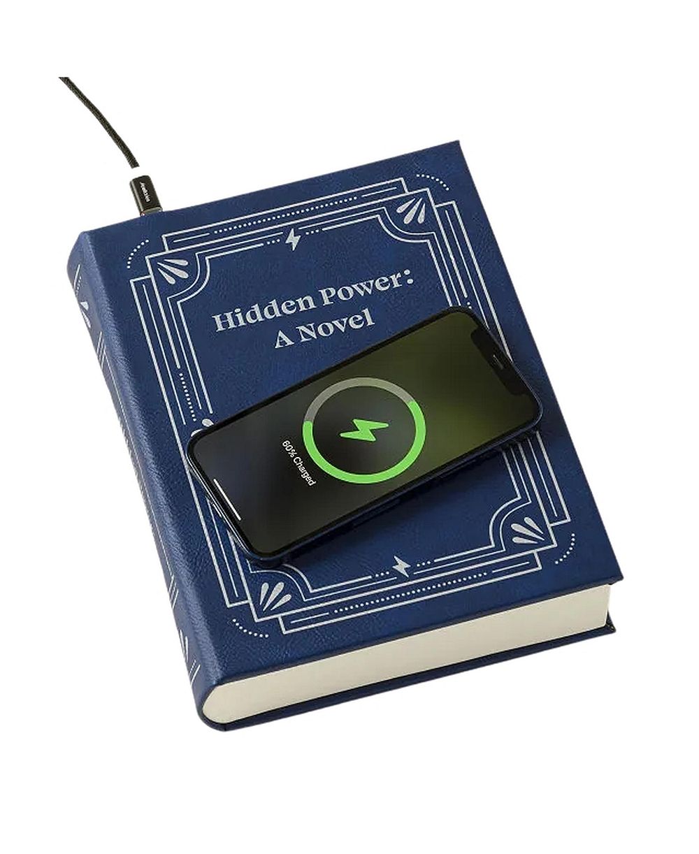 Uncommon Goods беспроводная зарядка Hidden Power Book