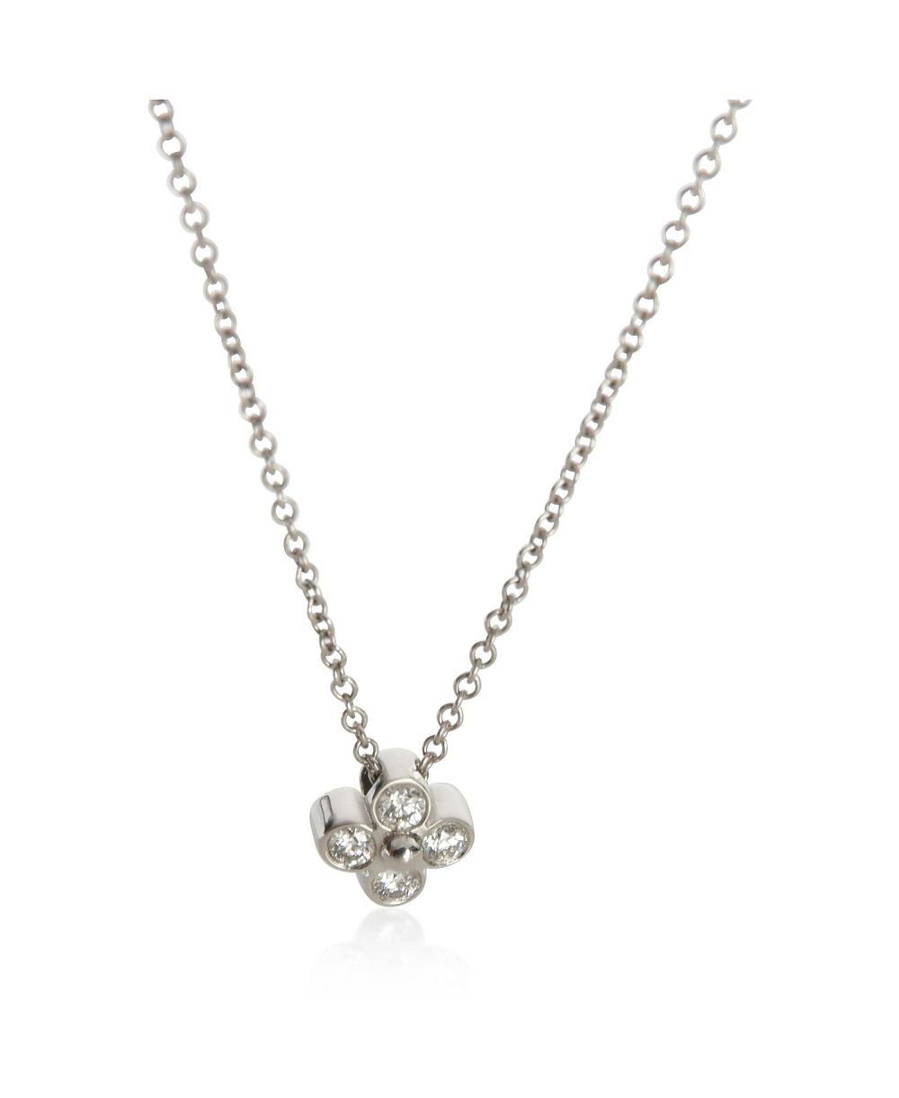 Pre-Owned Tiffany & Co Diamond Necklace Platinum