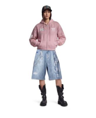 Aelfric Eden Женские джинсовые шорты Jorts в клетку с цепью