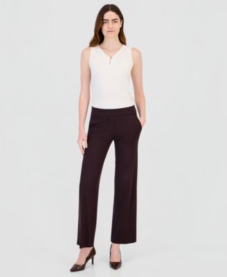 Anne Klein Women's Wide-Leg Pull-On Pants