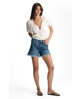 Mavi Jeans Women's Mavi's Taylor High Rise Straight Leg In Dark Brushed Classic Blue