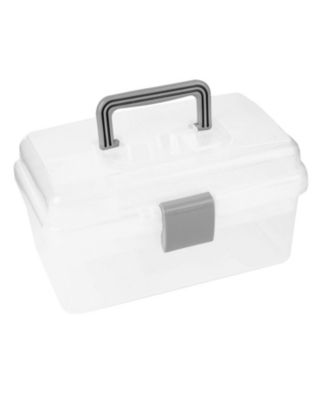 XDOVET 2 Layer Plastic Craft Organizer Box Sewing Arts