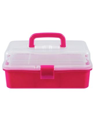 XDOVET Plastic Craft Organizer Storage Box Carrying Case