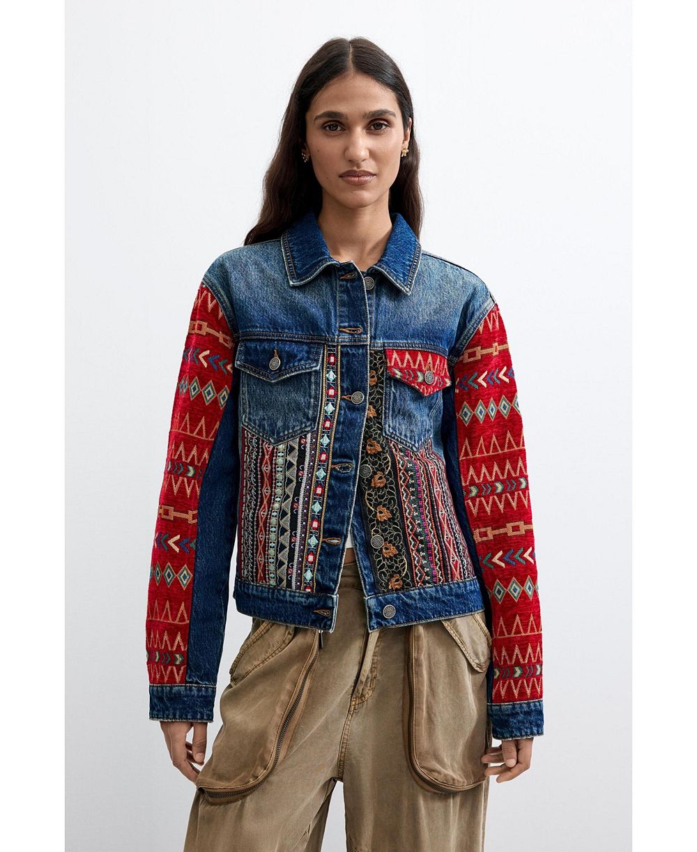 Desigual Women's Ethnic denim jacket