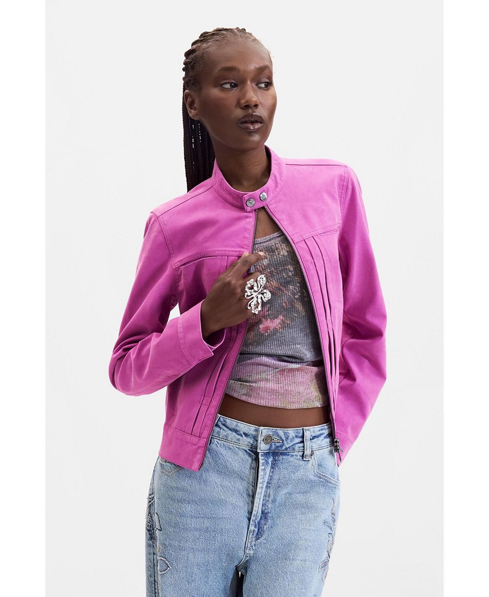 Desigual Women's Short Faux Leather Jacket