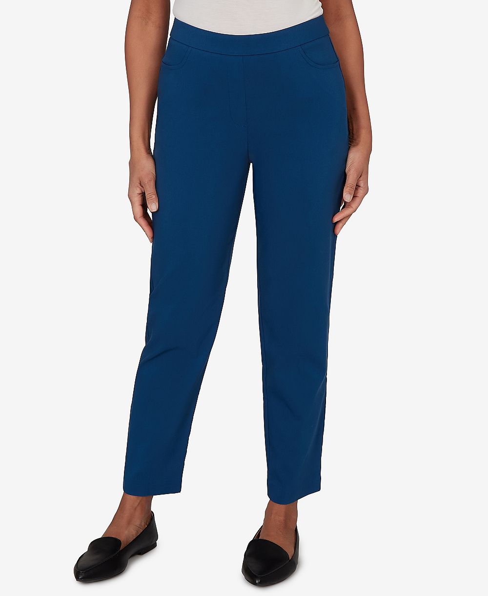 Alfred Dunner Petite Colored Allure Stretch Short-Length Pants