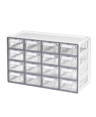 XDOVET 16-Drawer Stackable Organizer Cabinet