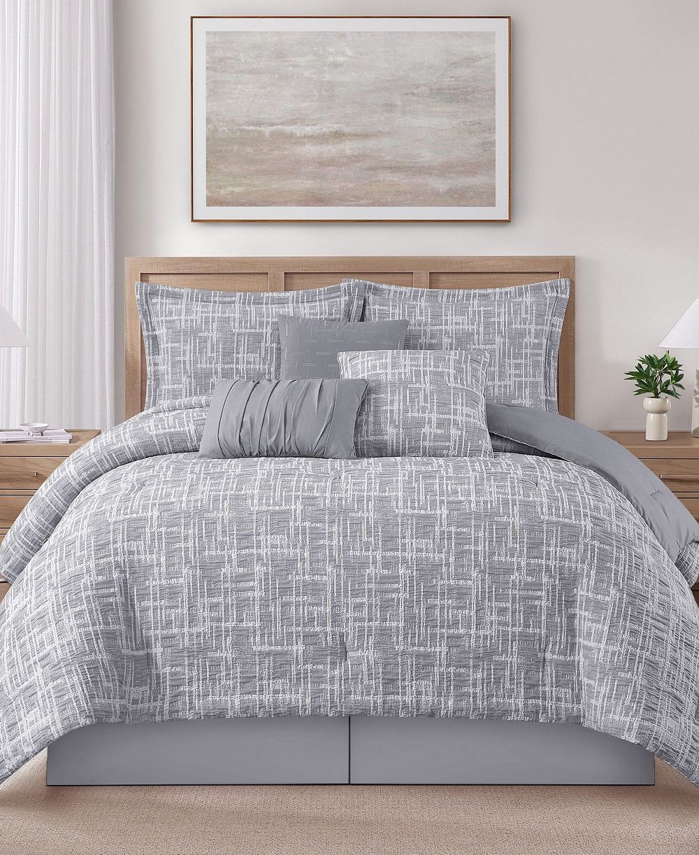 Комплект из 7 предметов Stratford Park Yllena Geometric Comforter Set, Queen