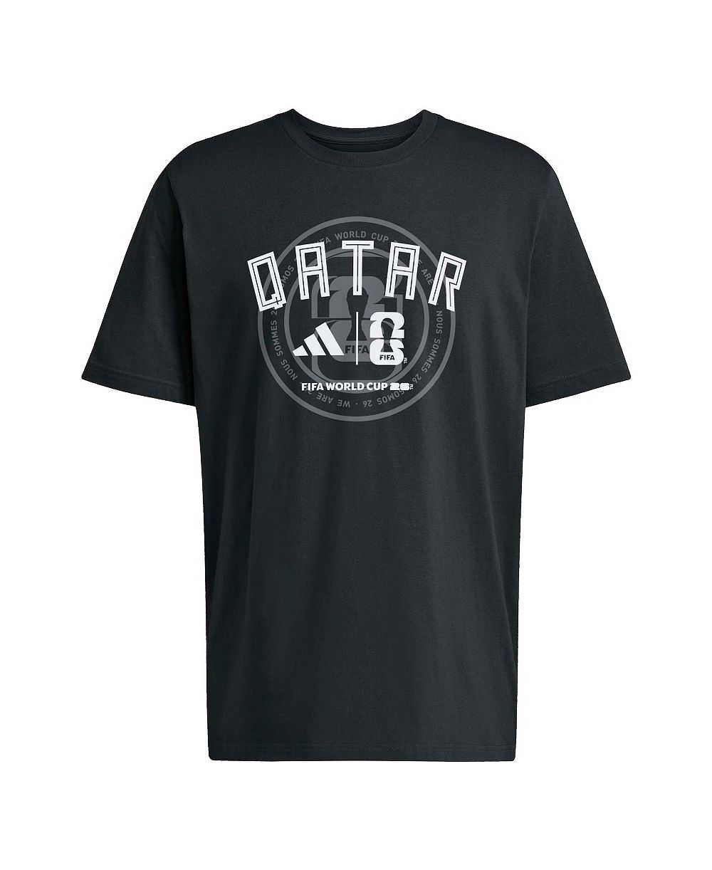 Adidas Men's Black Qatar National Team 2026 FIFA World Cup Qualifier T-Shirt