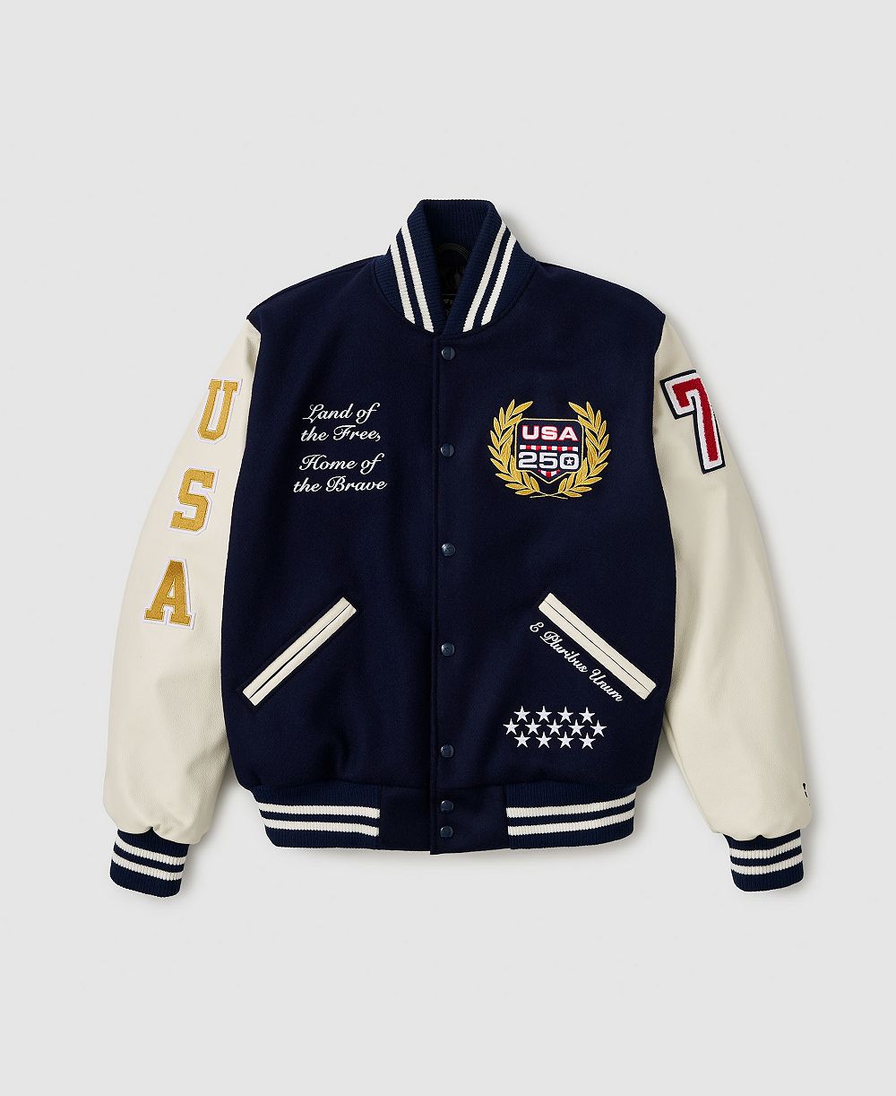 Fanatics Men's Navy USA 250 Limited Edition Iconic Full-Snap Jacket