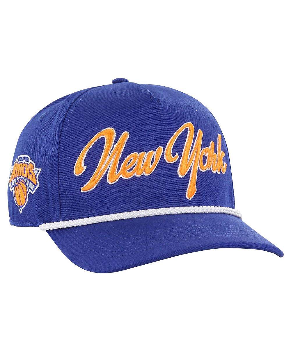 '47 Brand Men's Blue New York Knicks Overhand Logo Hitch Adjustable Hat