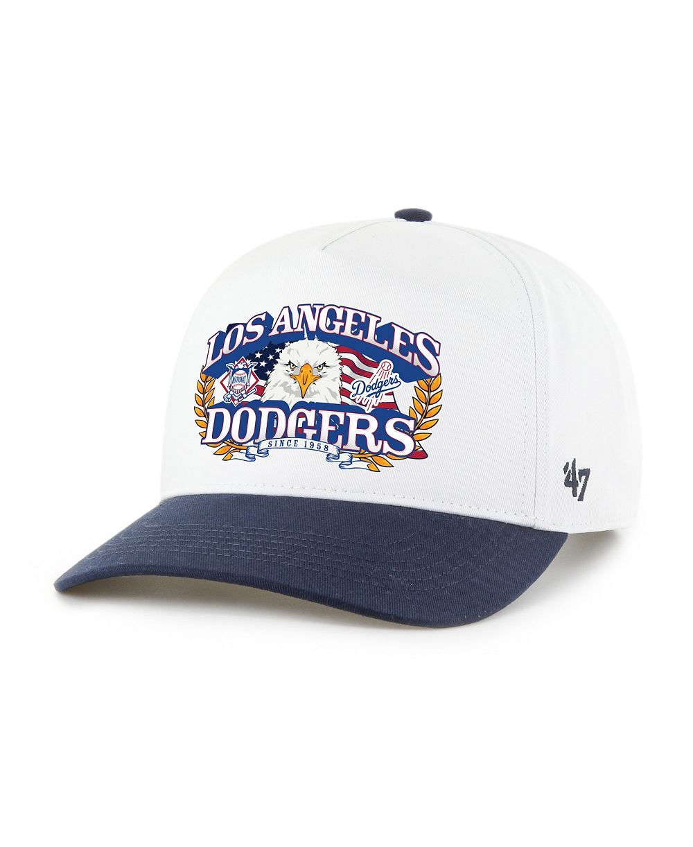 Мужская регулируемая кепка '47 Brand Los Angeles Dodgers Americana Eagle Hitch White/Navy