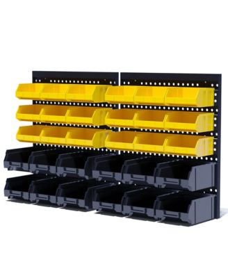 XDOVET Wall Mounted Plastic Tool Organizer Hardware Storage Box