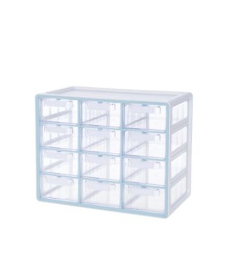 XDOVET 12-Drawer Stackable Organizer for Hardware Beads Craft Storage