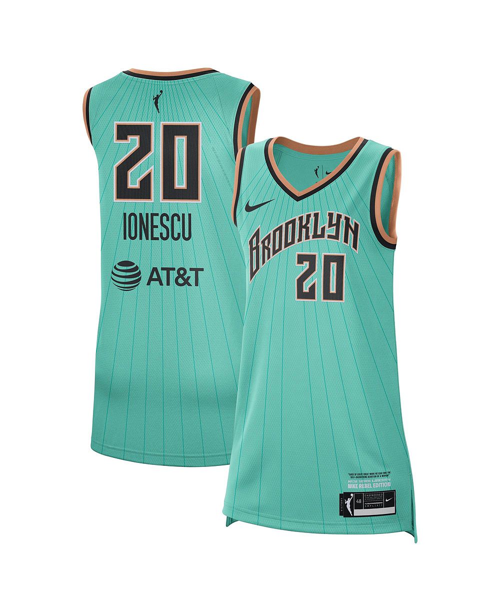 Nike Мужская и Женская джерси Sabrina Ionescu Mint New York Liberty Victory - Rebel Edition