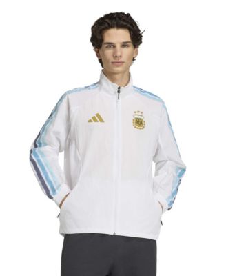 Adidas Мужская куртка Adidas Argentina National Team 2026 Home Full-Zip Game Day Anthem, белая