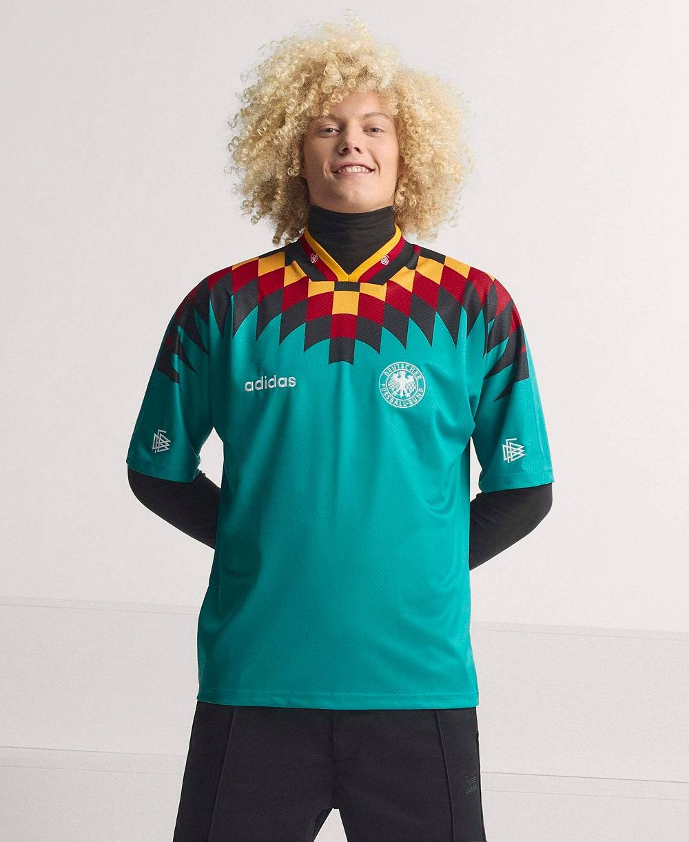 Мужская джерси Adidas Germany National Team 1994 Away Bringback зеленая