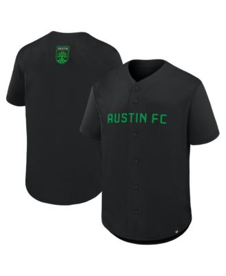 Fanatics Men's Black Austin FC Maximum Intensity Button-Up Jersey