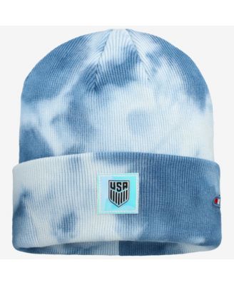 Fan Ink Men's and Women's Blue USMNT Psychedelic Tri-Blend Cuffed Knit Hat