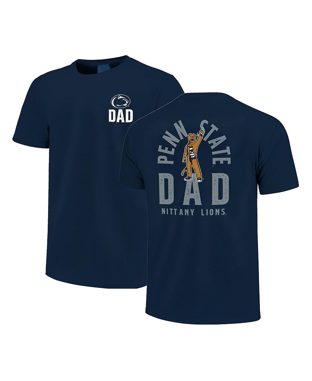 Мужская футболка Image One Navy Penn State Nittany Lions Father's Day Mascot Overlay