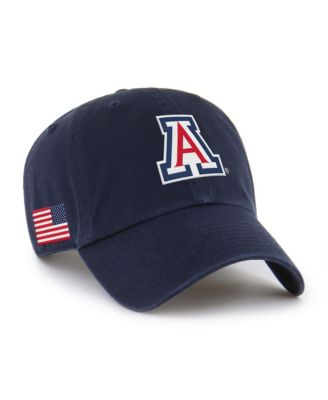 Мужская кепка '47 Brand Navy Arizona Wildcats Americana Heritage Clean Up Adjustable