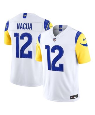 Nike Men's Puka Nacua White Los Angeles Rams Vapor F.U.S.E. Stitched Limited Jersey