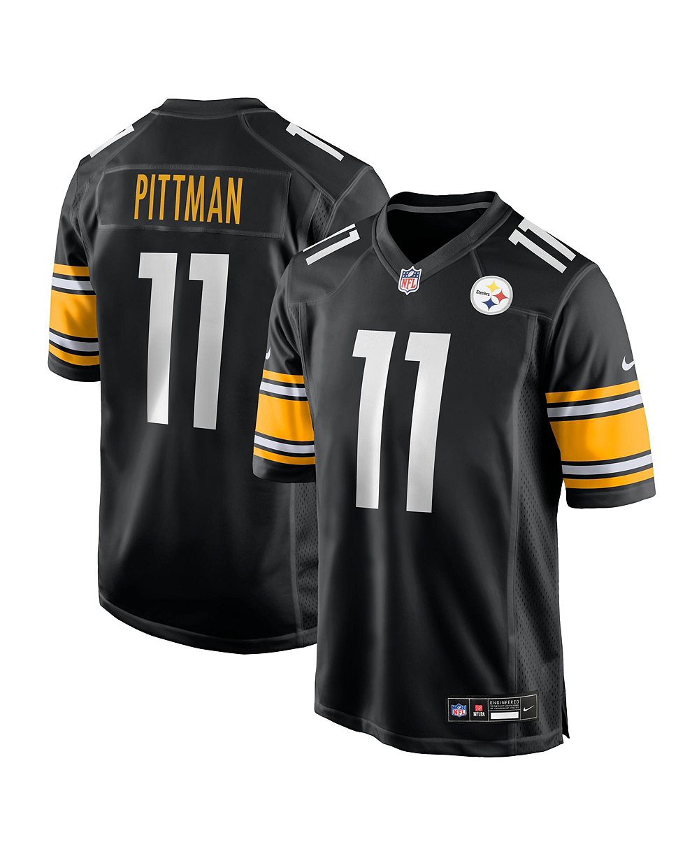 Мужская джерси Nike Michael Pittman Jr. Black Pittsburgh Steelers Game Jersey