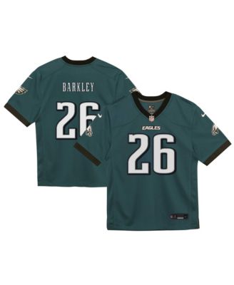 Детская джерси Nike Saquon Barkley Midnight Green Philadelphia Eagles Team Game