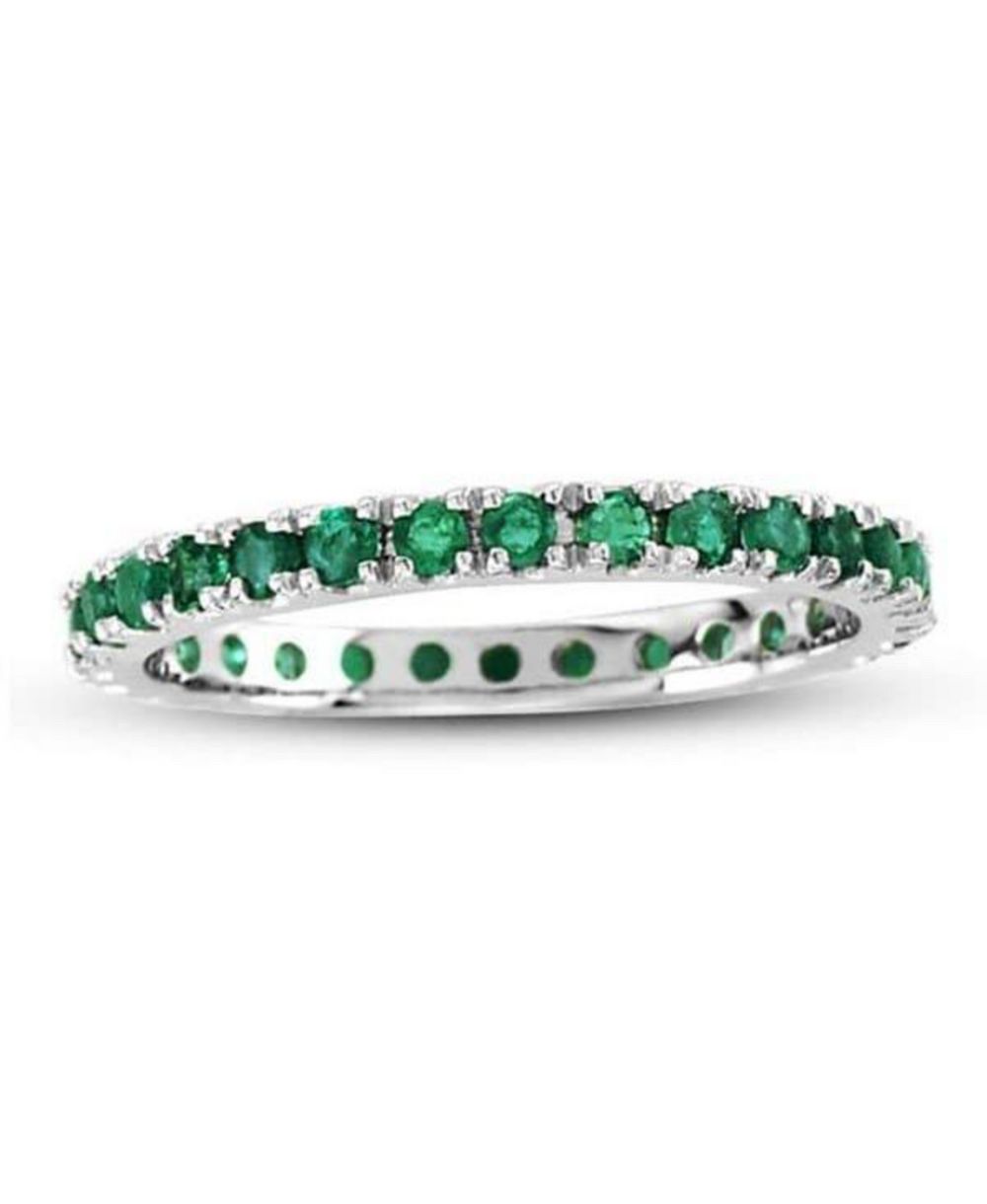 SUZY LEVIAN NEW YORK 14K Gold 0.66ct Gemstone Eternity Band Ring
