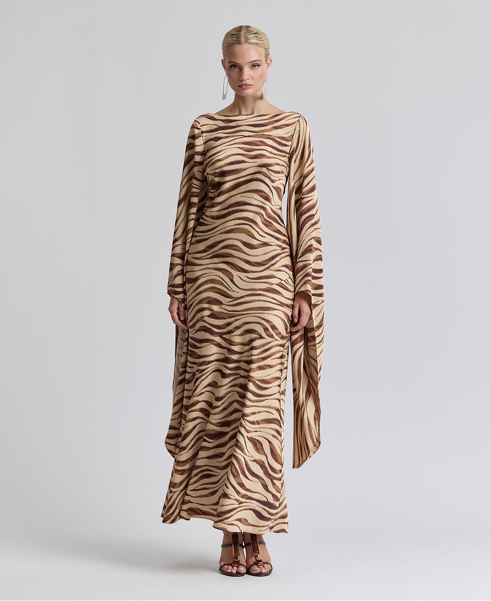 Женское платье Avec Les Filles Boat Neck Satin