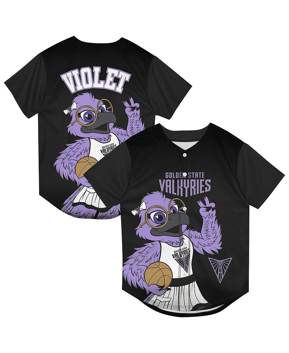 Детская спортивная джерси Outerstuff Eclipse Black Golden State Valkyries Mascot Friend Mesh