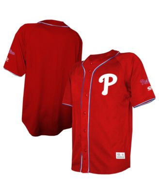 Мужскаяですよねaya Stですよねhes Philadelphia Phillies Team Color Full-Button Fashion Jersey