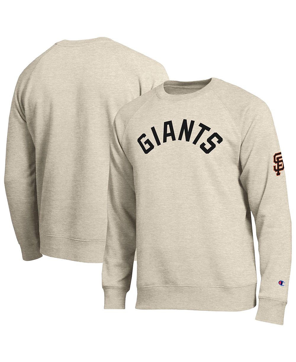 Champion Men's Oatmeal San Francisco Giants All-Star Soft Felt Raglan Sweatshirt