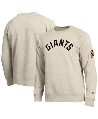 Champion Men's Oatmeal San Francisco Giants All-Star Soft Felt Raglan Sweatshirt