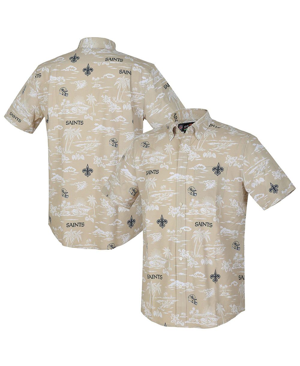 Мужская рубашка Reyn Spooner Gold New Orleans Saints Kekai Performance Button-Down
