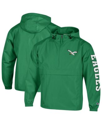 Champion Мужской ветровка с капюшоном Half-Zip Philadelphia Eagles