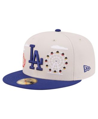 Мужская кепка New Era Khaki Los Angeles Dodgers City Icon 59FIFTY Fitted