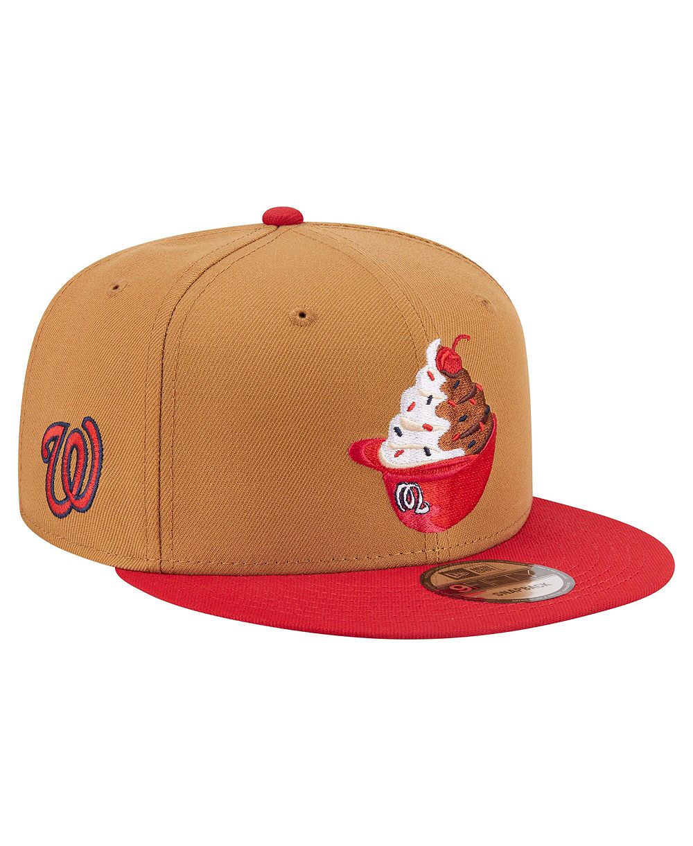 Мужская кепка New Era Washington Nationals Ice Cream 9FIFTY Snapback, khaki/red