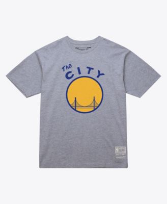 Мужская и женская футболка Mitchell & Ness Golden State Warriors Hardwood Classics Arch