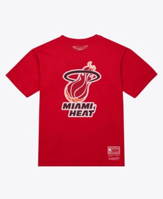 Mitchell & Ness Men's and Women's Red Miami Heat Hardwood Classics Arch T-Shirt