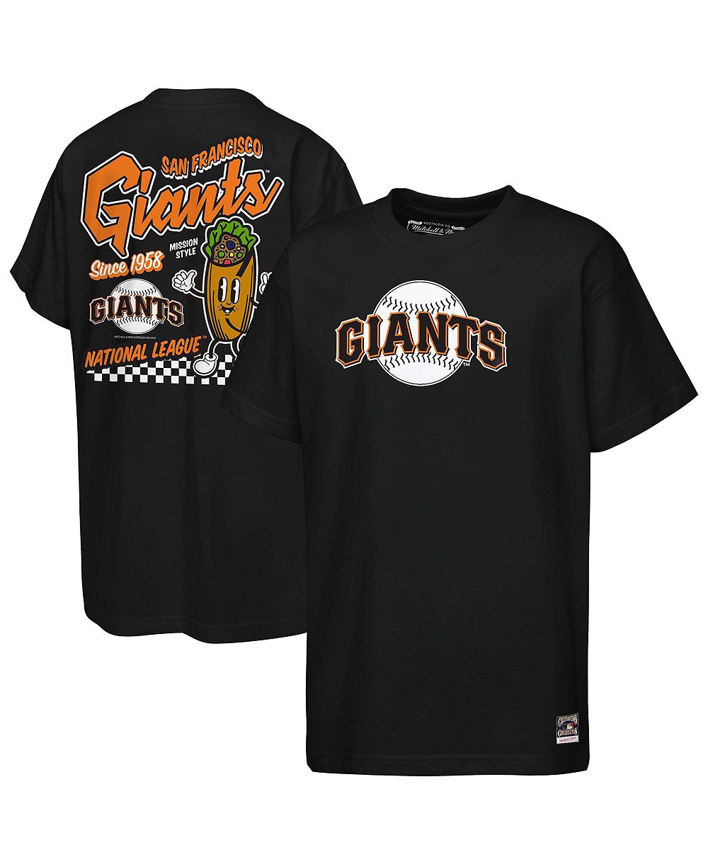 Детская футболка Mitchell & Ness Black San Francisco Giants Cooperstown Concession