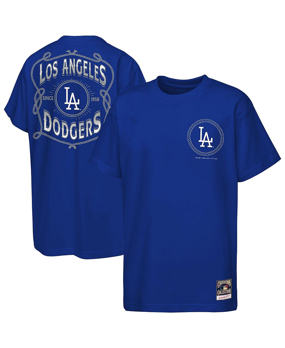 Детская футболка Mitchell & Ness Los Angeles Dodgers Cooperstown Rodeo Rope для мальчиков и девочек