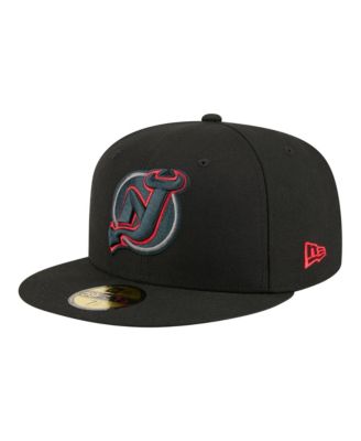 Мужская кепка New Era Black New Jersey Devils Color Pop 59FIFTY Fitted Hat