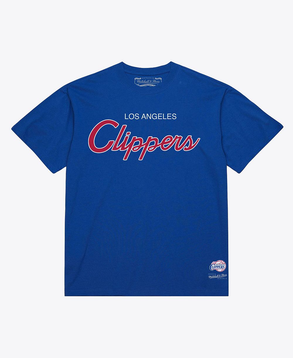 Мужская футболка Mitchell & Ness Royal LA Clippers Wordmark