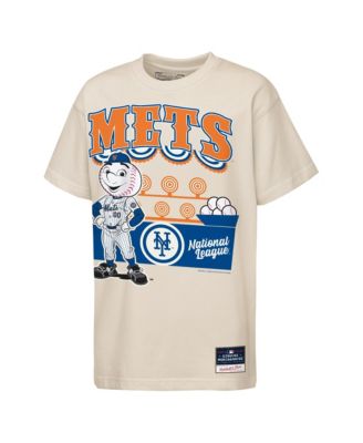 Детская футболка Mitchell & Ness New York Mets Step Back Up Mascot, кремовая