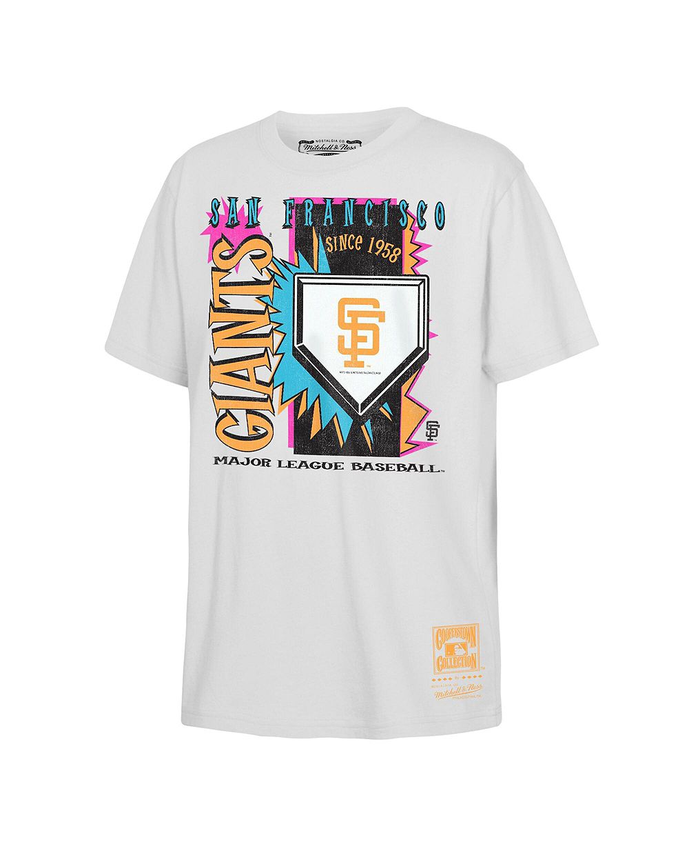 Детская футболка Mitchell & Ness San Francisco Giants Cooperstown Neon Field Shock белая