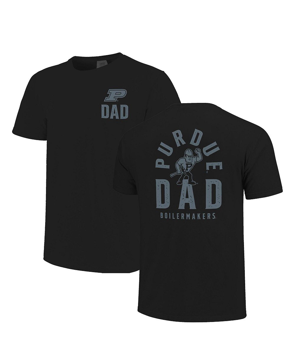 Мужская футболка Image One Black Purdue Boilermakers Father's Day Mascot Overlay