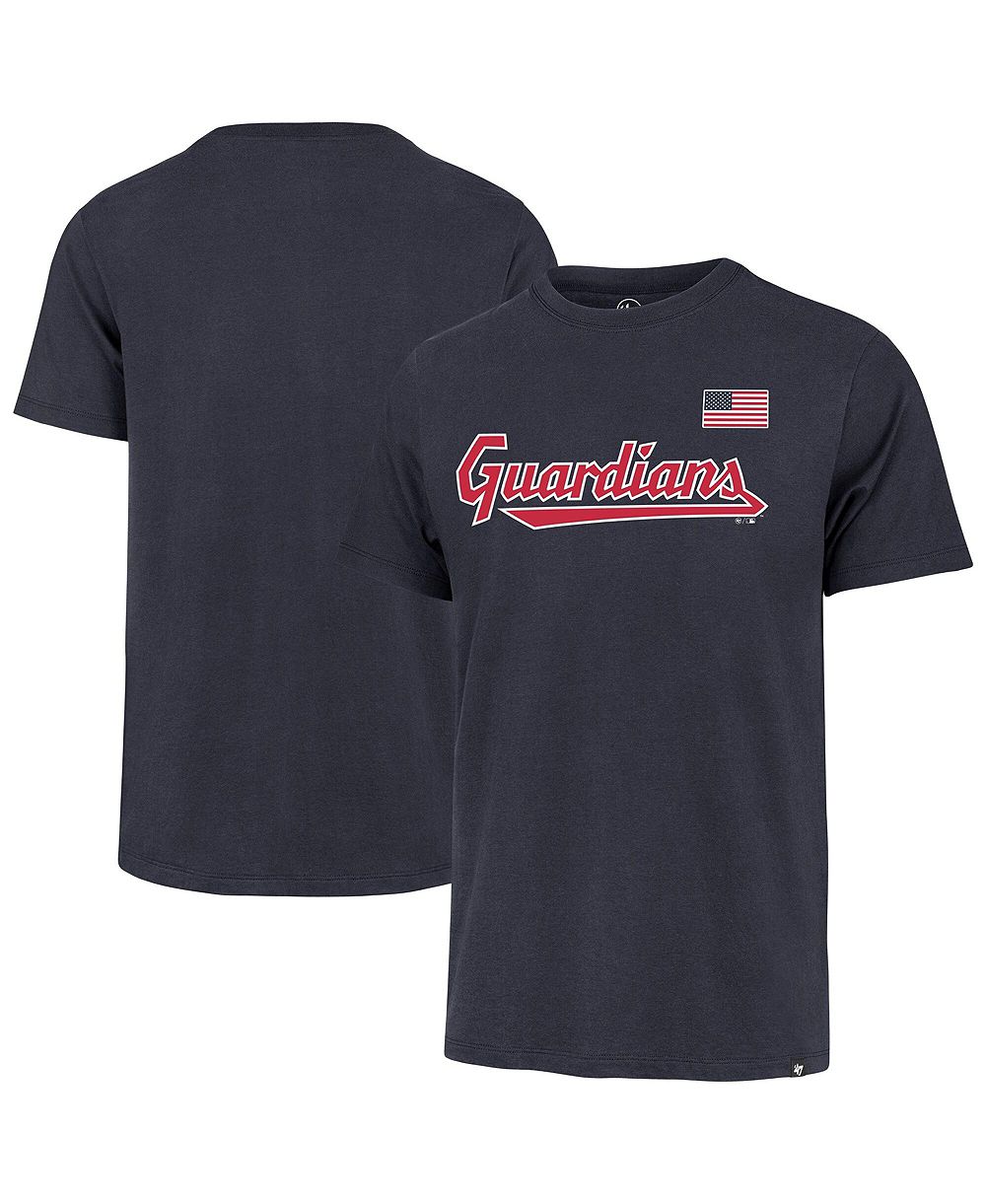 Мужская футболка '47 Brand Cleveland Guardians Heritage U.S. Flag темно-синяя