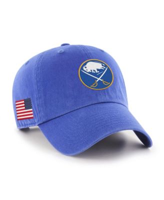 Мужская и женская регулируемая кепка '47 Brand Royal Buffalo Sabres Heritage Flag Clean Up