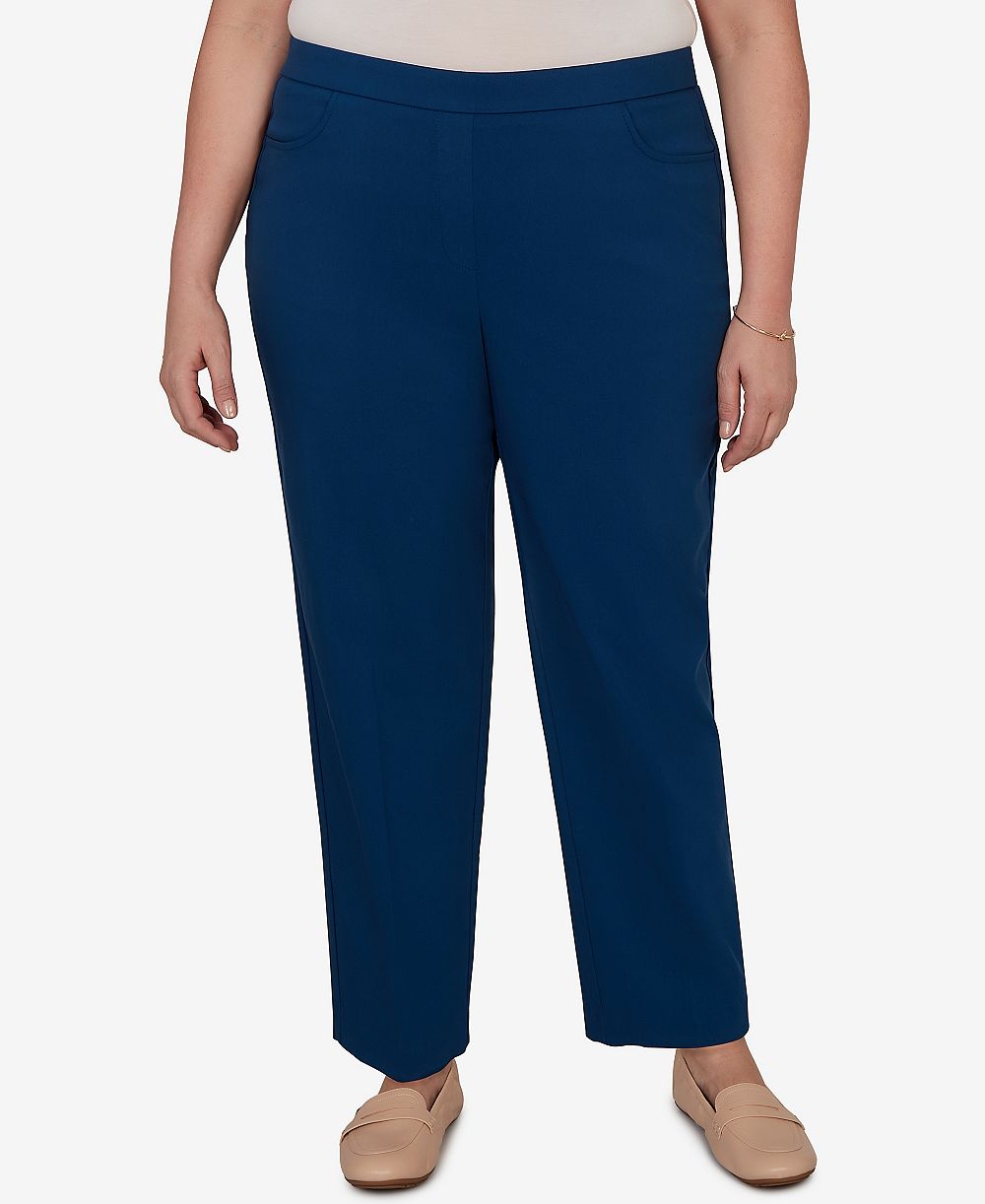 Женские брюки Alfred Dunner Plus Size, цветные, эластичные